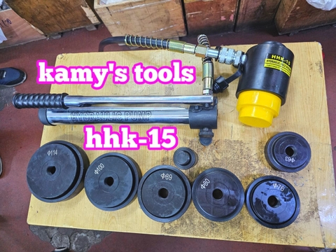 Dụng cụ đột lỗ tôn thủy lực TLP HHK-15 khuôn 63mm-114mm