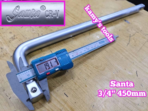 Cần tuýp cong L 3/4 inch dài 18 inch 450mm Santa 86-118