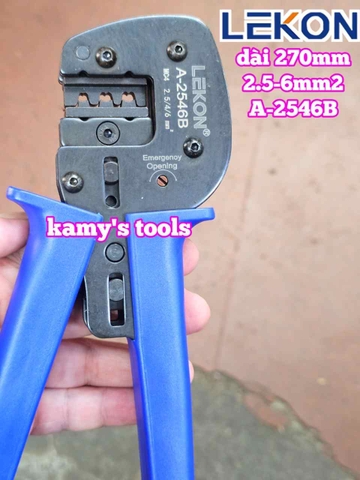 Kìm bấm cos MC3 MC4 năng lượng mặt trời Lekon A-2546B dài 270mm 2.5-6mm2 cao cấp