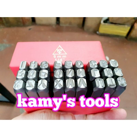 Bộ Đóng Chữ Xuôi Top YC-601 2mm 3mm 4mm 5mm 6mm