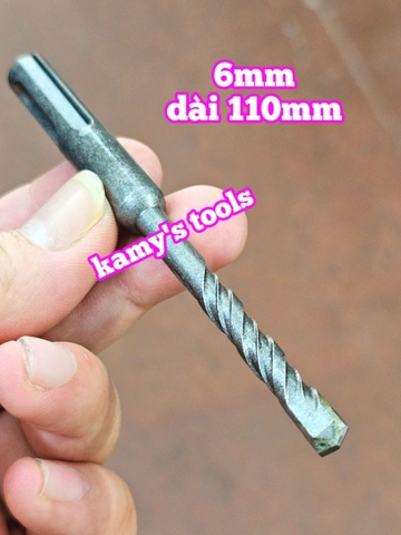 Mũi Khoan Bê Tông Đuôi Gài Avatar 6mm 8mm dài 110mm 6x110mm 8x110mm