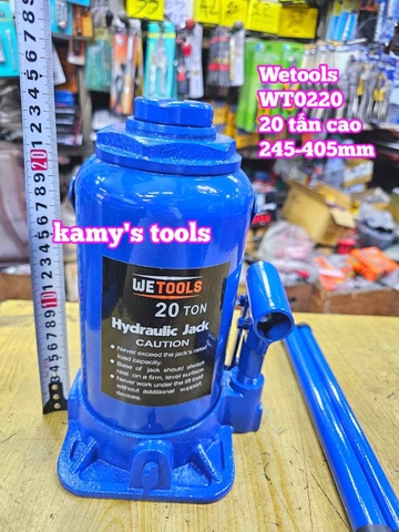 Kích con đội thuỷ lực 20 tấn cao Wetools WT0220 245mm-468mm