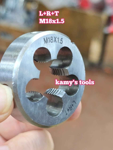 Bàn ren M18x1.5 M18x2.5 L+R+T (LRT) dụng cụ tạo ren ngoài bulong