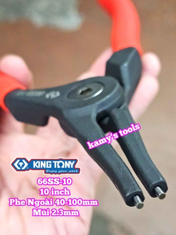 Kìm mở phe Cong trong ngoài 10 inch Kingtony 66HS-10 66SS-10 mở phe 40-100mm