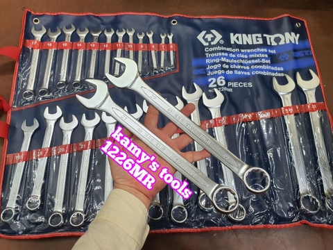 6-32mm Bộ cờ lê vòng miệng 26 chi tiết hệ mét Kingtony model 1226MR