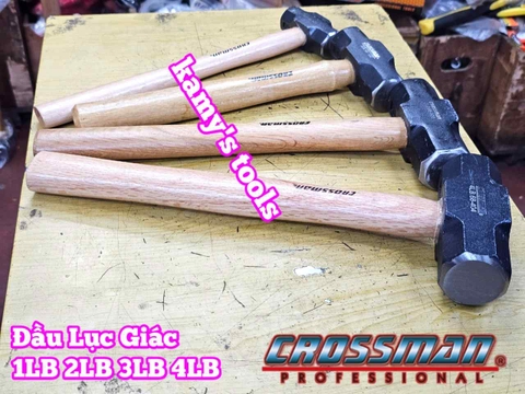Búa thép đầu lục giác cán gỗ 1LB 2LB 3LB 4LB Crossman 68-401 68-402 68-403 68-404