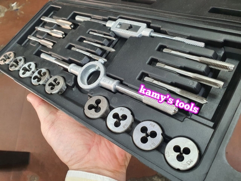 Bộ taro bàn ren 20 chi tiết ta rô ren hợp kim thép siêu cứng và bền hơn hộp nhựa mica