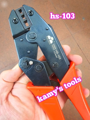 Kìm bấm cos đầu nón mũ chụp phủ nhựa Fasen HS-103 0.5-6mm2 dài 225mm