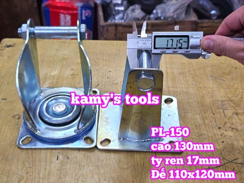 Đế càng cố định và xoay dùng cho bánh xe 150mm PL-150 Kamytools