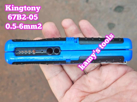 Dụng cụ tuốt dây điện bóc tách vỏ cáp điện Kingtony 67B2-05 tiết diện 0.5-6mm2