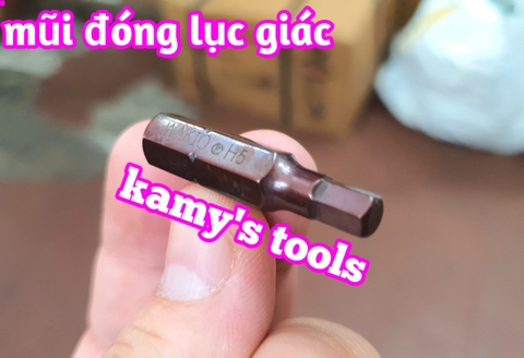 Mũi vít đóng lục giác thép nâu S2 cao cấp Wakio H4 H5 H6 H8