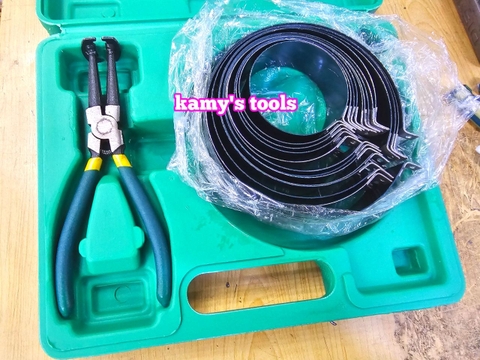 Bộ vam kìm ép xéc măng piston ô tô 14 chi tiết 62mm-145mm kamytools
