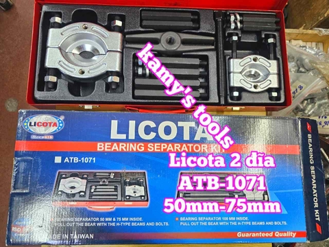 Bộ cảo bạc đạn 2 đĩa 50mm-75mm Licota ATB-1071
