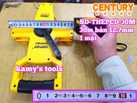 Thước cuộn thép thước kéo có tay cầm 30m Century SD-THEPCD-30M