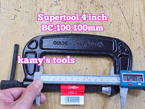 Vam cảo chữ C 4 inch 100mm BC-100 BC100 họng 50mm Supertool