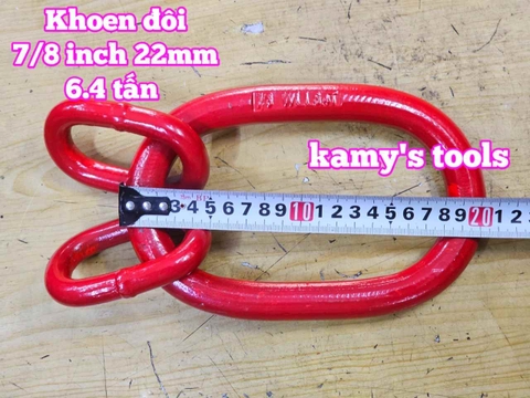 Vòng khoen đôi xuyến đôi 6.4 tấn 7/8 inch đường kính 22mm Wetools WTML-7816