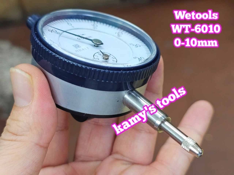 Đồng hồ so 0-10mm Wetools WT-6010 mặt 56mm