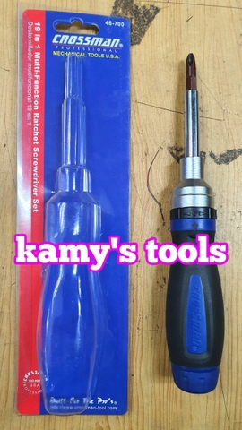 Bộ tô vít đa năng tự động đảo chiều 19 trong 1 Crossman model 46-700, bộ tua vít tự động