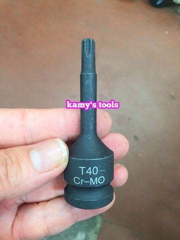 Đầu tuýp lú đầu bông sao 1/2 inch dài 78mm T40 T45 T50 T55 T60 T70 T80 T90 T100