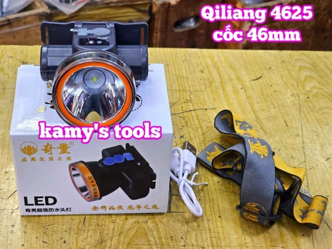 Đèn pin đội đầu Qiliang 4625 LED siêu sáng nội địa trung cốc 46mm