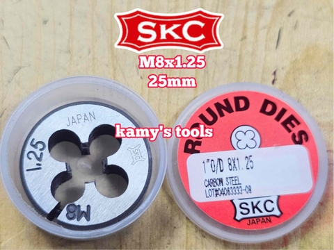 Bàn ren SKC M8x1.25 (8x1.25) đường kính 1 inch 25mm SKC-432008A
