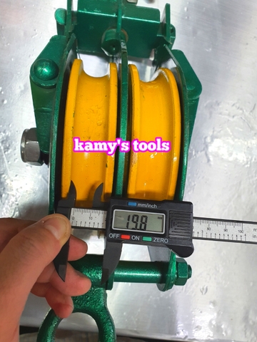 Ròng rọc đôi 2 tấn, puly sắt đôi 2 tấn 6 inch 150mm, puly 2 rãnh 2 tấn