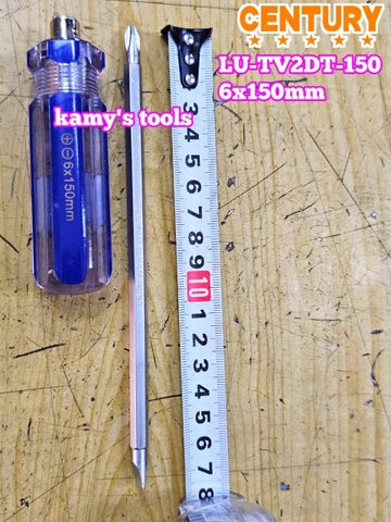 Tua vít 2 đầu cán trong 6x150mm Century LU-TV2DT-150