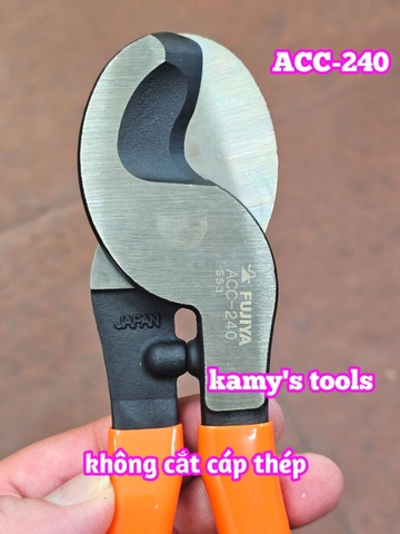 ACC-240 Kìm cắt cáp Fujiya dài 240mm cáp điện IV đồng nhôm 38mm2 hay 13.6mm