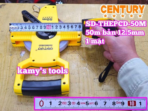 Thước cuộn thép thước kéo có tay cầm 50M Century SD-THEPCD-50M