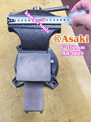 Ê tô bàn nguội Asaki 6 inch 150mm AK-0669
