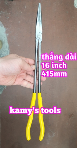 Kìm mỏ nhọn miệng thẳng cong 25 độ cong 45 độ dài 275mm 11 inch 16 inch hiệu LRT