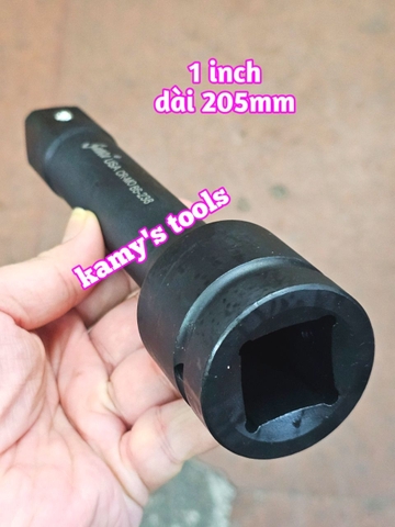 Cần nối khúc nối tuýp 1 inch Santa thép đen 8 inch 205mm cần tuýp nối 86-238 KHÔNG LỖ và CÓ LỖ