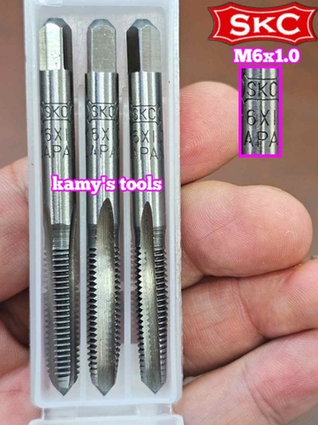 Bộ taro ta rô SKC M6x1.0 Nhật 3 mũi chính hãng logo khắc rõ nét