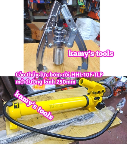 Cảo thủy lực bơm rời 10 tấn HHL-10F TLP mở đường kính 250mm bơm HHB-700