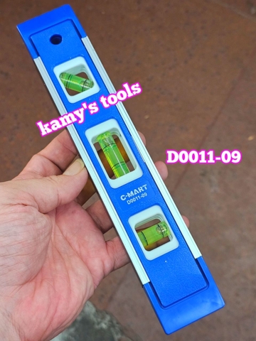 D0011-09 Thước thủy mini C-Mart 9 inch 225mm có nâm châm từ tính