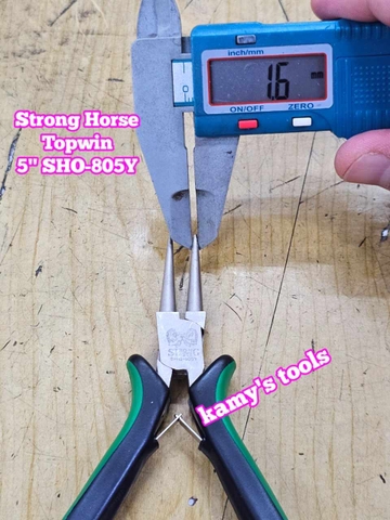 Kìm mũi tròn 5 inch 125mm SHO-805Y Strong Horse Topwin