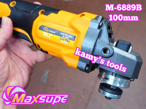 Máy mài góc dùng pin 100mm 21V 2 pin 10 Cell Maxsupe M-6889B