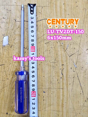 Tua vít 2 đầu cán trong 6x150mm Century LU-TV2DT-150