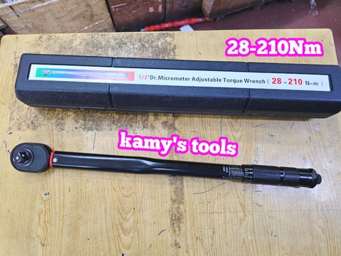 Cần siết lực chỉnh lực đen 1/2 inch 28-210Nm dài 465mm