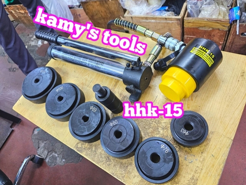 Dụng cụ đột lỗ tôn thủy lực TLP HHK-15 khuôn 63mm-114mm