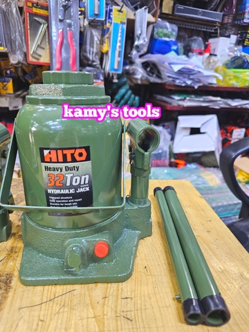 Kích con đội thủy lực 32 tấn lùn và đế mỏng cao Hito