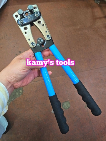 Kìm bấm cos cơ HX-50B 6mm2-50mm2 và hộp đầu cos 60 chi tiết