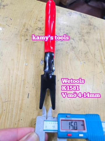 Kìm tách ống tháo mở ống dẫn dầu nhiên liệu chân không xe ô tô 4mm-14mm Wetools K1581 dài 195mm
