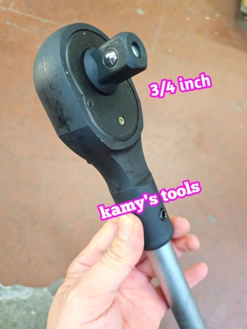 3/4 inch Cần tuýp siết tự động đảo chiều Santa 24 răng đầu vuông đen dài 500mm 86-920