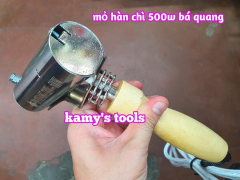 Mỏ hàn chì điện cán gỗ Bá Quang 500w