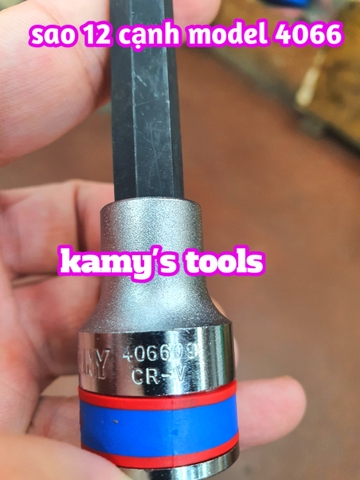 Đầu tuýp khẩu sao 1/2 inch 12 cạnh dài 160mm Kingtony M8 M9 M10 M12 M14 M16 model 4066