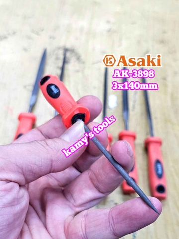 Bộ dũa giũa mini 6 cây Asaki AK-3898 cỡ 3mm 3x140mm