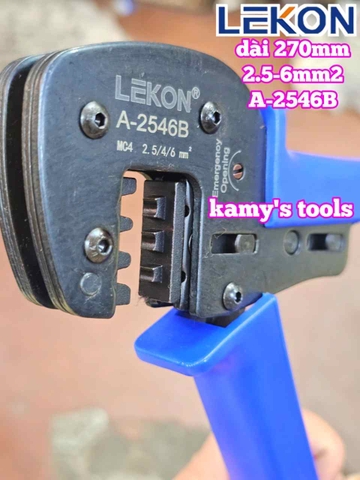 Kìm bấm cos MC3 MC4 năng lượng mặt trời Lekon A-2546B dài 270mm 2.5-6mm2 cao cấp