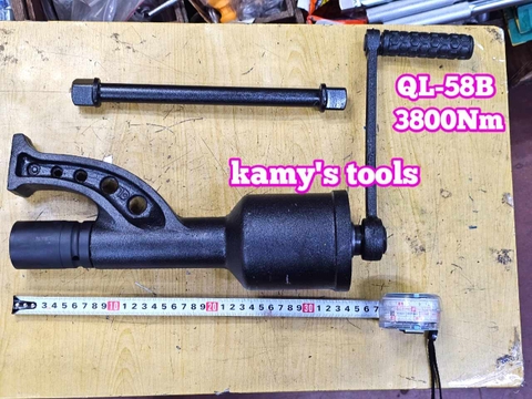 Dụng cụ bộ tay quay cộng lực tăng lực tháo mở tắc kê ốc bánh xe tải QL-58B 3800Nm Wetools