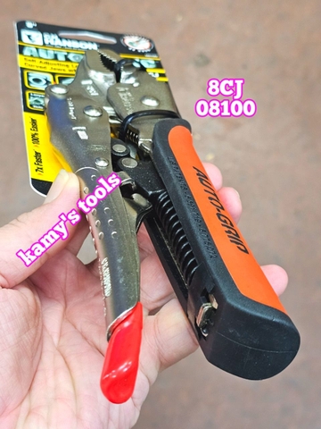 Kìm bấm chết tự động automatic Hanson 8CJ 08100 dài 8inch 203mm cán bọc nhựa